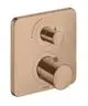 AXOR-HG-AXOR-Citterio-M-Thermostat-Unterputz-mit-Absperrventil-Brushed-Red-Gold-34705310 gallery number 1